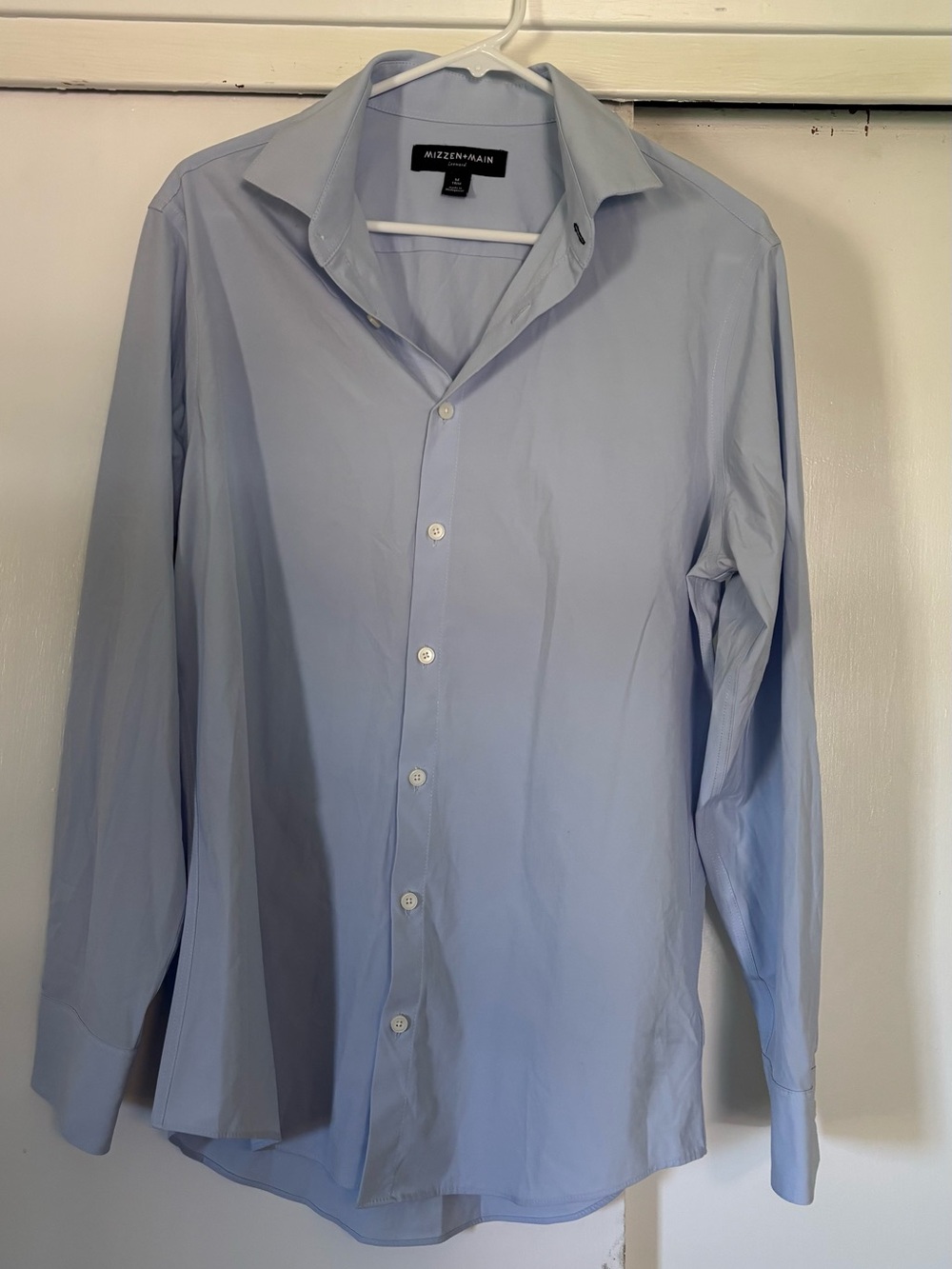 Mizzen+Main Slim Fit Light Blue Men's Dress Shirt